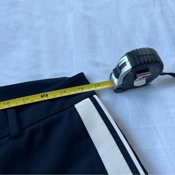 Vince Side Stripe Stretch Wool Trouser Pants Navy Blue 9919 - Picture 8 of 11